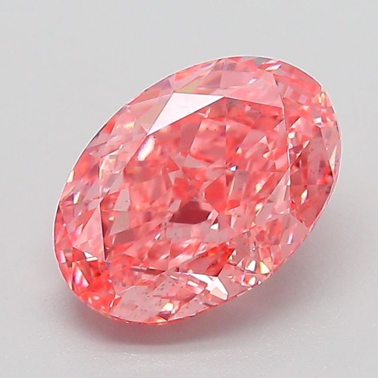 Loose Diamond - OVAL 2.04ct Fancy Vivid Pink VS2: Loose Diamond - OVAL 2.04ct Fancy Vivid Pink VS2 Source: This is a real non-mined Diamond that has been grown in a lab Shape: OVAL Carats: 2.04 Color: Fancy Vivid Pink Certification: IGI PLEASE NOTE: 
