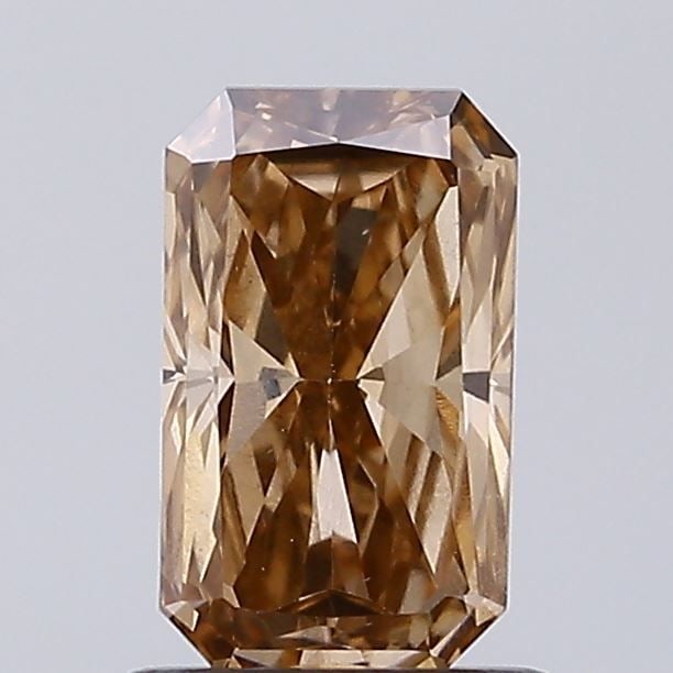 Loose Diamond - RADIANT 1.04ct Fancy Brown VS2: Loose Diamond - RADIANT 1.04ct Fancy Brown VS2 Source: This is a real non-mined Diamond that has been grown in a lab Shape: RADIANT Carats: 1.04 Color: Fancy Brown Certification: IGI Video: Video