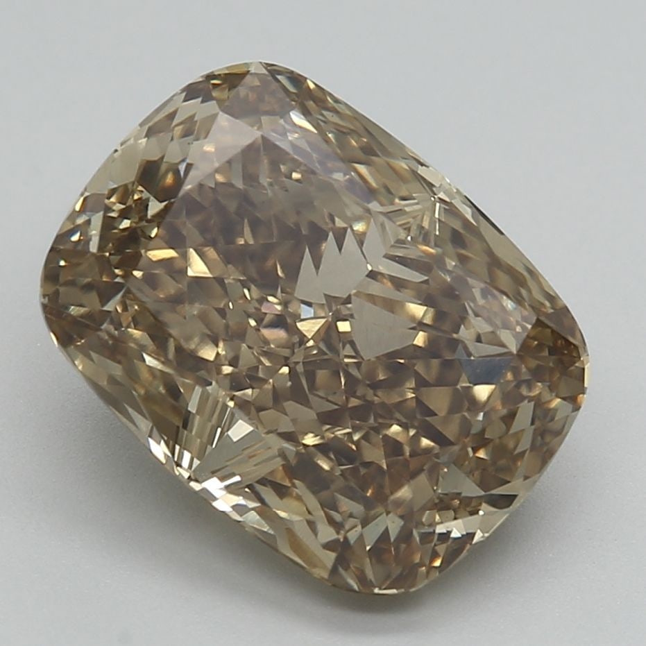 Loose Diamond - CUSHION BRILLIANT 5.02ct Fancy Vivid Yellow VS2: Loose Diamond - CUSHION BRILLIANT 5.02ct Fancy Vivid Yellow VS2 Source: This is a real non-mined Diamond that has been grown in a lab Shape: CUSHION BRILLIANT Carats: 5.02 Color: Fancy Vivid Yellow Ce
