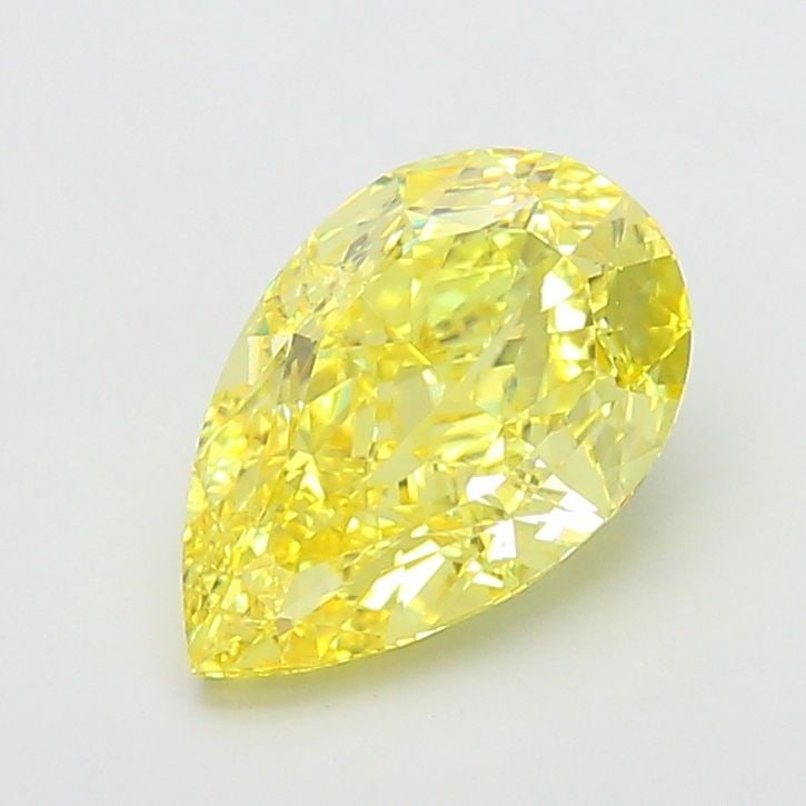 Loose Diamond - PEAR 5.0ct Fancy Intense Yellow VVS2: Loose Diamond - PEAR 5.0ct Fancy Intense Yellow VVS2 Source: This is a real non-mined Diamond that has been grown in a lab Shape: PEAR Carats: 5.0 Color: Fancy Intense Yellow Certification: IGI Video: