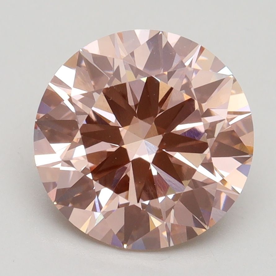 Ideal Loose Diamond - ROUND 3.02ct Fancy Intense Pink VS2: Ideal Loose Diamond - ROUND 3.02ct Fancy Intense Pink VS2 Source: This is a real non-mined Diamond that has been grown in a lab Shape: ROUND Carats: 3.02 Color: Fancy Intense Pink Certification: IGI V