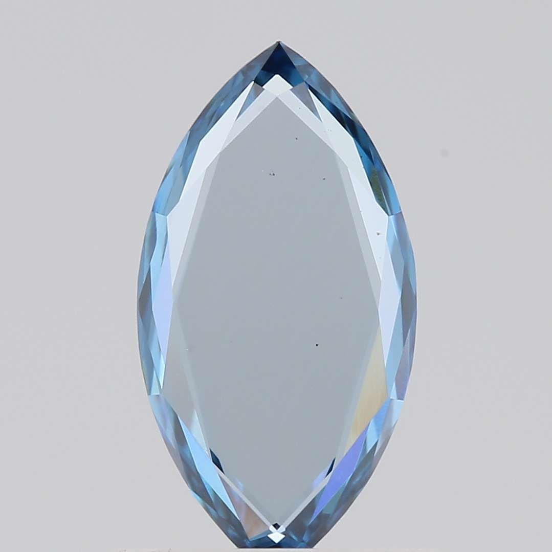 Loose Diamond - ROSE 0.65ct Fancy Vivid Blue VS1: Loose Diamond - ROSE 0.65ct Fancy Vivid Blue VS1 Source: This is a real non-mined Diamond that has been grown in a lab Shape: ROSE Carats: 0.65 Color: Fancy Vivid Blue Certification: NONE Video: