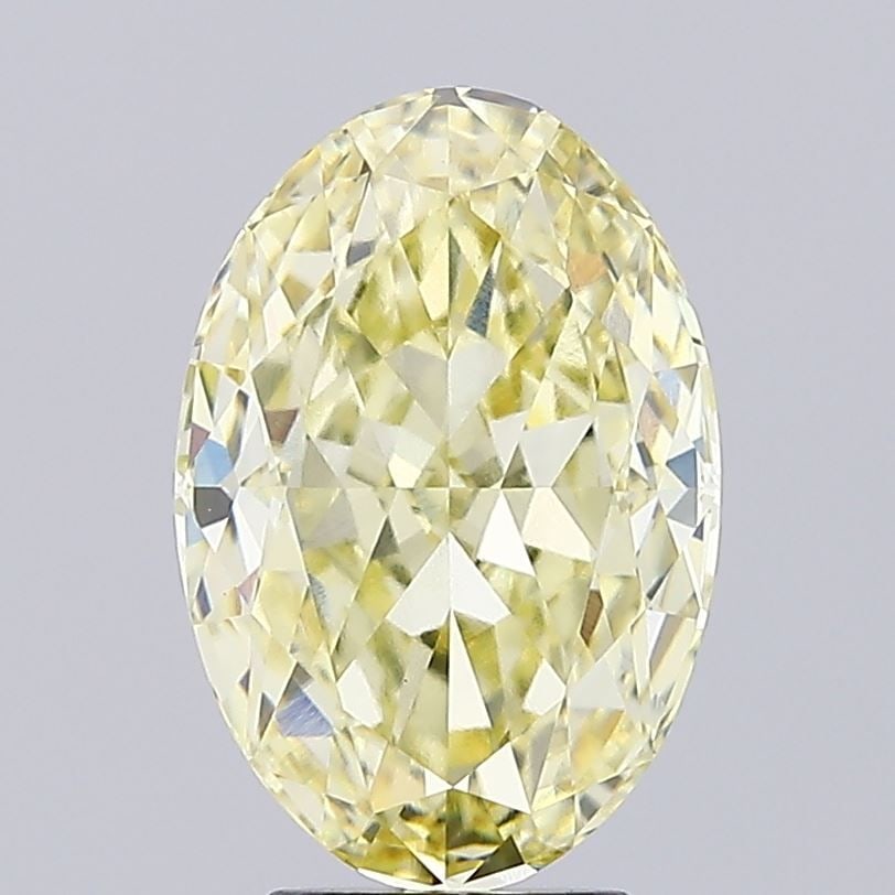 Loose Diamond - OVAL 4.24ct Fancy Intense Yellow VVS2: Loose Diamond - OVAL 4.24ct Fancy Intense Yellow VVS2 Source: This is a real non-mined Diamond that has been grown in a lab Shape: OVAL Carats: 4.24 Color: Fancy Intense Yellow Certification: IGI Vide