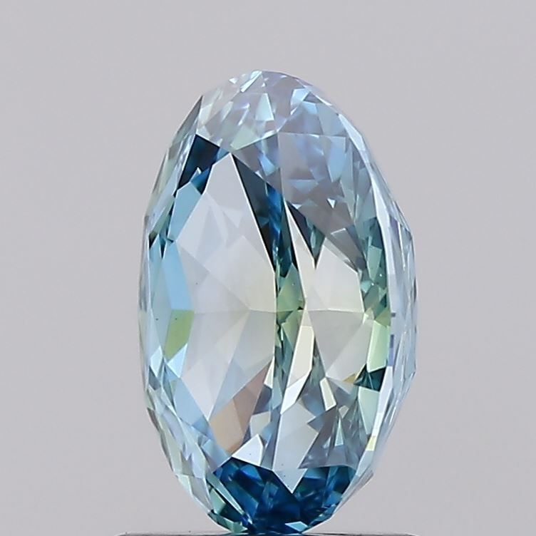 Loose Diamond - OVAL 2.07ct Fancy Vivid Greenish Blue VS1: Loose Diamond - OVAL 2.07ct Fancy Vivid Greenish Blue VS1 Source: This is a real non-mined Diamond that has been grown in a lab Shape: OVAL Carats: 2.07 Color: Fancy Vivid Greenish Blue Certification: