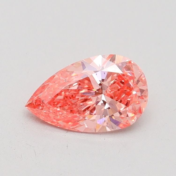 Loose Diamond - PEAR 0.53ct Fancy Vivid Pink VS2: Loose Diamond - PEAR 0.53ct Fancy Vivid Pink VS2 Source: This is a real non-mined Diamond that has been grown in a lab Shape: PEAR Carats: 0.53 Color: Fancy Vivid Pink Certification: IGI Video:
