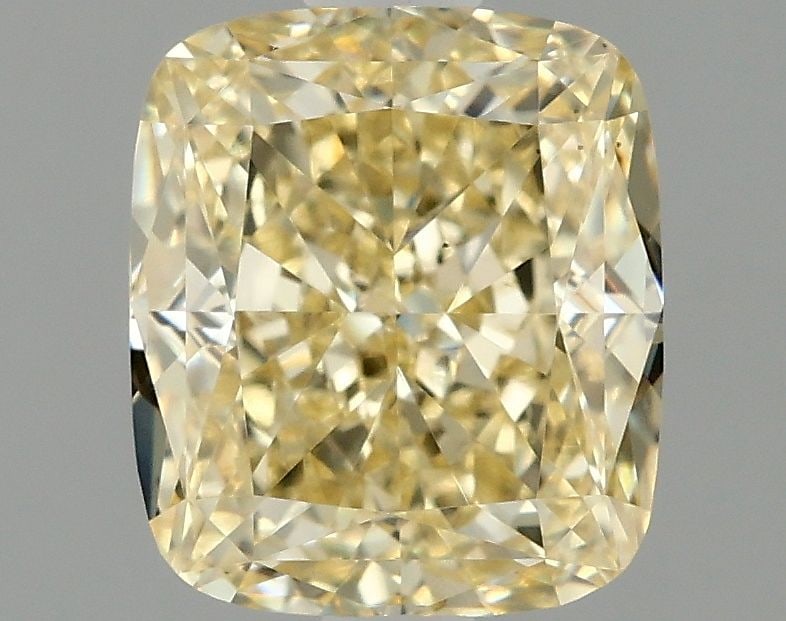 Loose Diamond - CUSHION MODIFIED 1.59ct Fancy Intense Yellow VS1: Loose Diamond - CUSHION MODIFIED 1.59ct Fancy Intense Yellow VS1 Source: This is a real non-mined Diamond that has been grown in a lab Shape: CUSHION MODIFIED Carats: 1.59 Color: Fancy Intense Yellow 