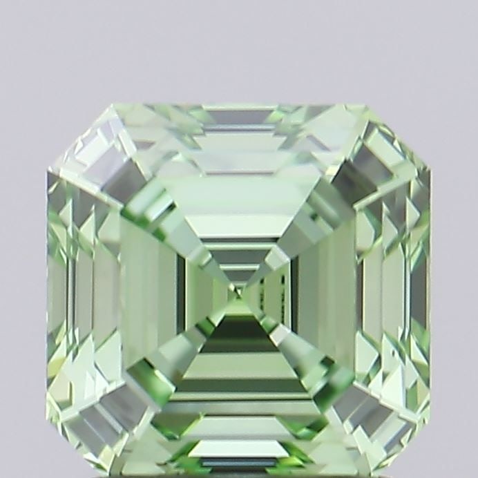 Loose Diamond - ASSCHER 1.55ct Fancy Vivid Green VS1: Loose Diamond - ASSCHER 1.55ct Fancy Vivid Green VS1 Source: This is a real non-mined Diamond that has been grown in a lab Shape: ASSCHER Carats: 1.55 Color: Fancy Vivid Green Certification: IGI Video