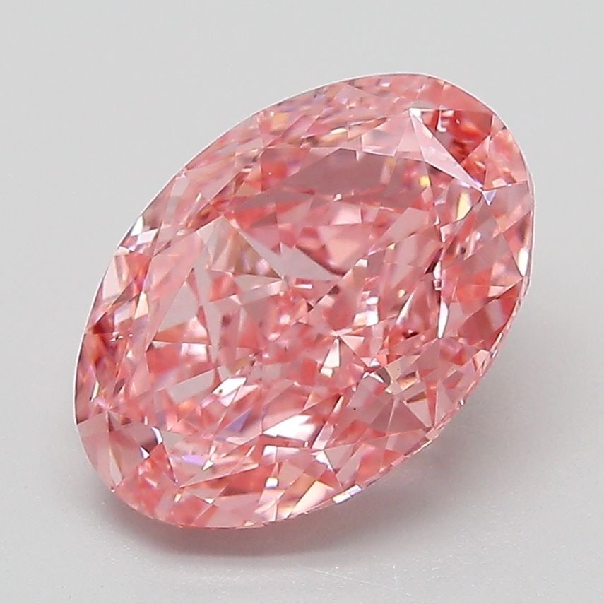 Loose Diamond - OVAL 3.04ct Fancy Vivid Pink VS2: Loose Diamond - OVAL 3.04ct Fancy Vivid Pink VS2 Source: This is a real non-mined Diamond that has been grown in a lab Shape: OVAL Carats: 3.04 Color: Fancy Vivid Pink Certification: IGI PLEASE NOTE: 