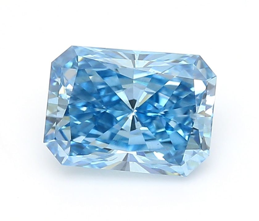 Loose Diamond - RADIANT 1.09ct Fancy Vivid Blue SI1: Loose Diamond - RADIANT 1.09ct Fancy Vivid Blue SI1 Source: This is a real non-mined Diamond that has been grown in a lab Shape: RADIANT Carats: 1.09 Color: Fancy Vivid Blue Certification: IGI Video: