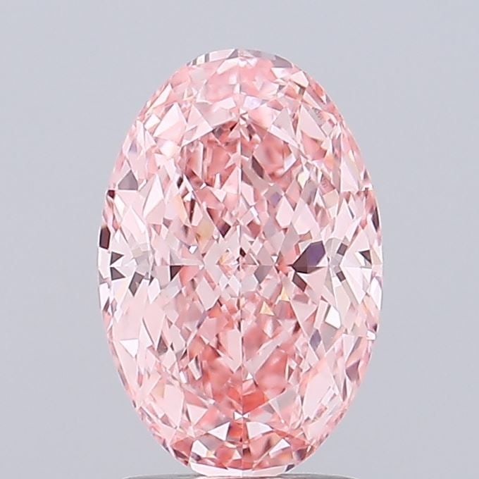 Loose Diamond - OVAL 2.03ct Fancy Vivid Pink VVS2: Loose Diamond - OVAL 2.03ct Fancy Vivid Pink VVS2 Source: This is a real non-mined Diamond that has been grown in a lab Shape: OVAL Carats: 2.03 Color: Fancy Vivid Pink Certification: IGI Video: