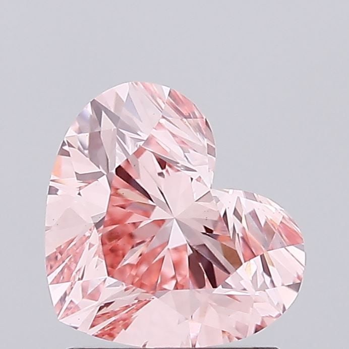 Loose Diamond - HEART 1.53ct Fancy Vivid Pink VS1: Loose Diamond - HEART 1.53ct Fancy Vivid Pink VS1 Source: This is a real non-mined Diamond that has been grown in a lab Shape: HEART Carats: 1.53 Color: Fancy Vivid Pink Certification: IGI Video:
