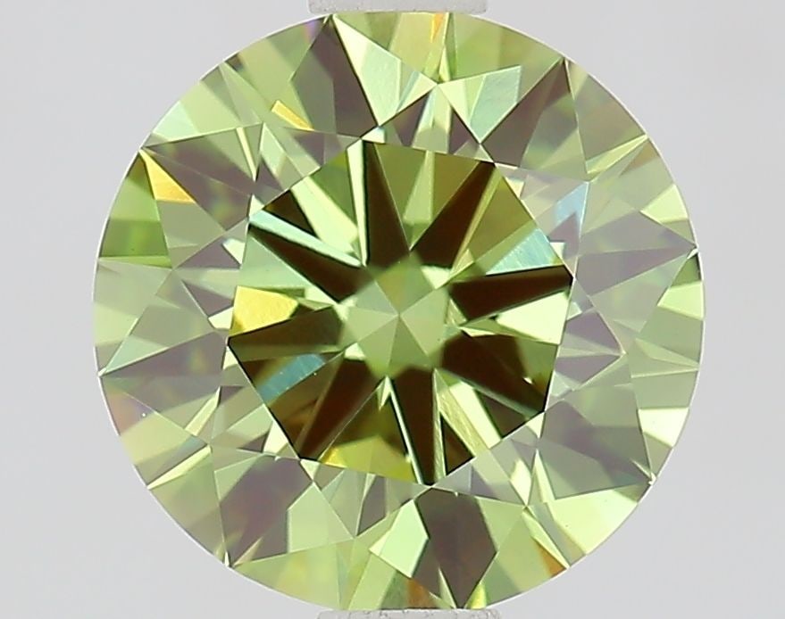 Ideal Loose Diamond - ROUND 1.46ct Fancy Vivid Green VVS2: Ideal Loose Diamond - ROUND 1.46ct Fancy Vivid Green VVS2 Source: This is a real non-mined Diamond that has been grown in a lab Shape: ROUND Carats: 1.46 Color: Fancy Vivid Green Certification: IGI Vi