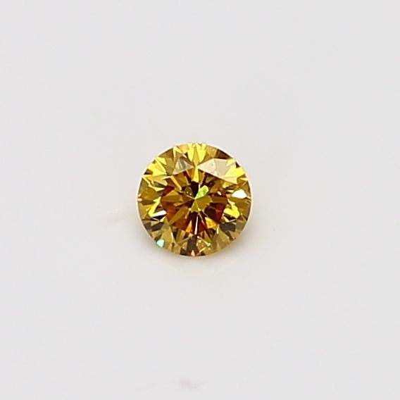 Loose Diamond - ROUND 0.12ct Orangey Yellow: Loose Diamond - ROUND 0.12ct Orangey Yellow Source: Natural Shape: ROUND Carats: 0.12 Color: Orangey Yellow Certification: GIA Video:
