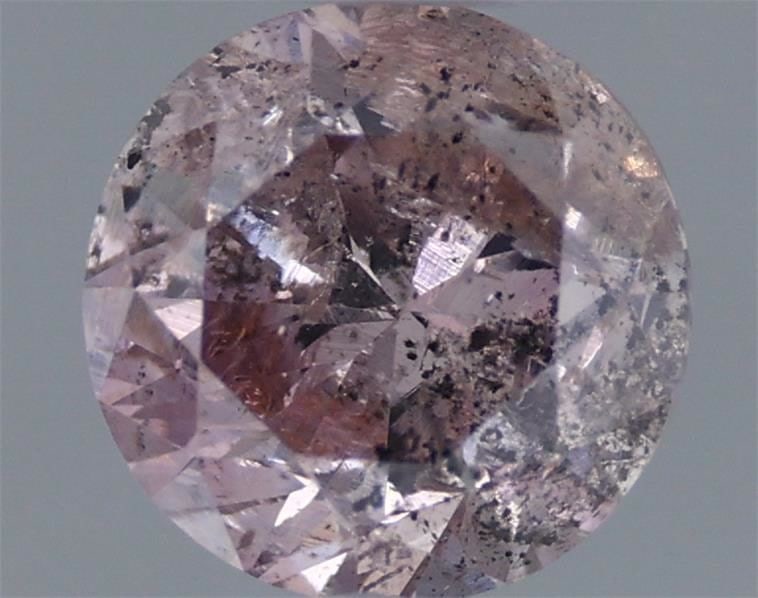 Loose Diamond - ROUND 0.45ct Fancy Brownish Purple Pink (1 of 1)