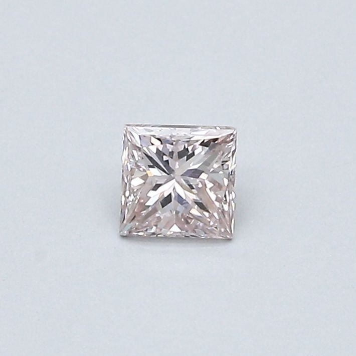 Loose Diamond - PRINCESS 0.23ct Fancy Light Pink VS2: Loose Diamond - PRINCESS 0.23ct Fancy Light Pink VS2 Source: Natural Shape: PRINCESS Carats: 0.23 Color: Fancy Light Pink Certification: GIA Video: