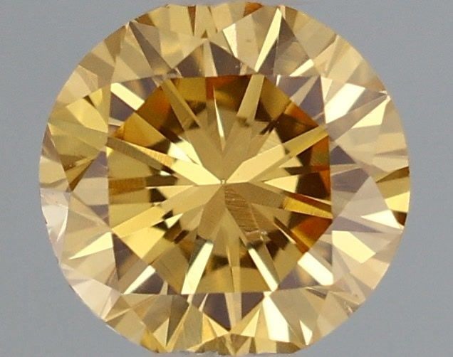 Loose Diamond - ROUND 0.33ct Fancy Intense Orange Yellow (1 of 1)