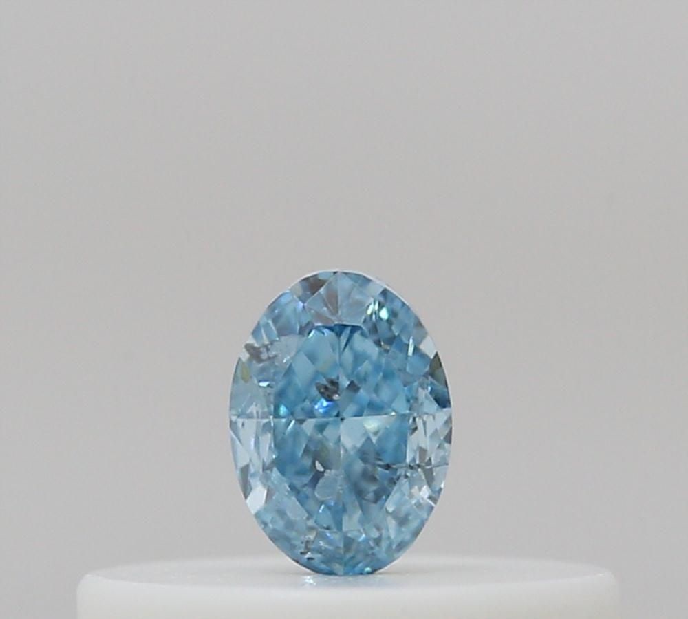 Loose Diamond - OVAL 0.11ct Fancy Intense Blue Green: Loose Diamond - OVAL 0.11ct Fancy Intense Blue Green Source: Natural Shape: OVAL Carats: 0.11 Color: Fancy Intense Blue Green Certification: GIA Video:
