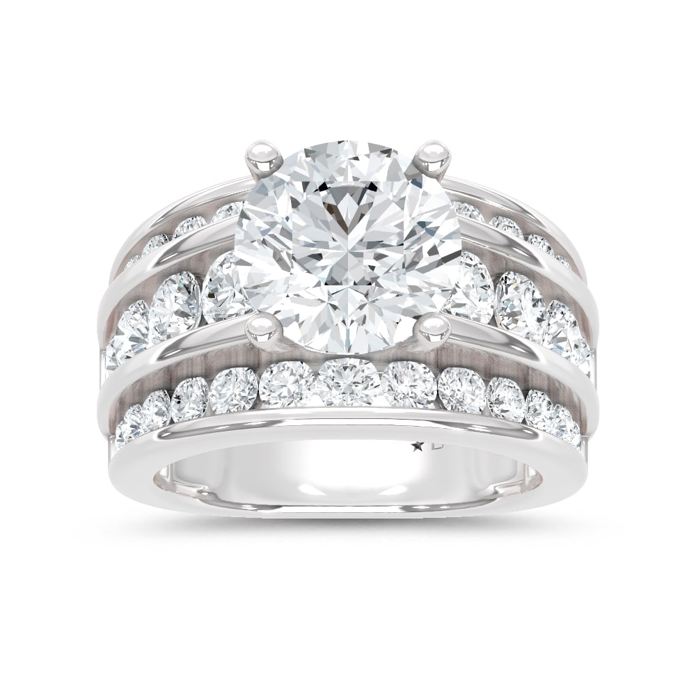 14K White Gold Lab Grown Diamond 5 1/2 Ct.Tw. Engagement Ring (1 of 4)