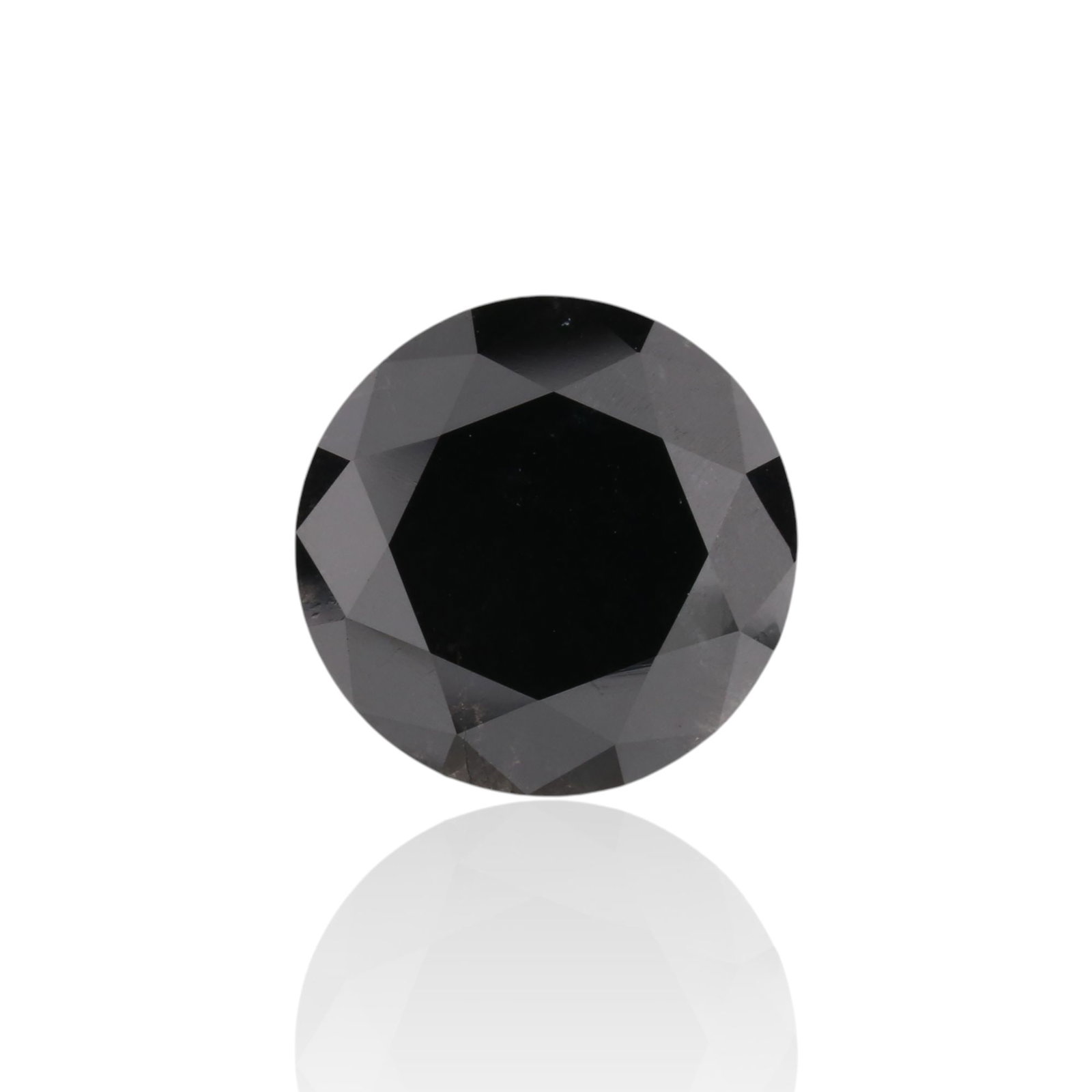 Loose Diamond - ROUND 3.84ct Fancy Black VVS2 (1 of 1)
