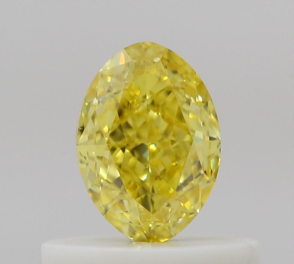 Loose Diamond - OVAL 0.5ct Fancy Vivid Yellow VS2: Loose Diamond - OVAL 0.5ct Fancy Vivid Yellow VS2 Source: Natural Shape: OVAL Carats: 0.5 Color: Fancy Vivid Yellow Certification: GIA Video: