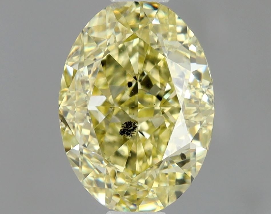 Loose Diamond - OVAL 1.03ct Fancy Yellow I1: Loose Diamond - OVAL 1.03ct Fancy Yellow I1 Source: Natural Shape: OVAL Carats: 1.03 Color: Fancy Yellow Certification: GIA Video: