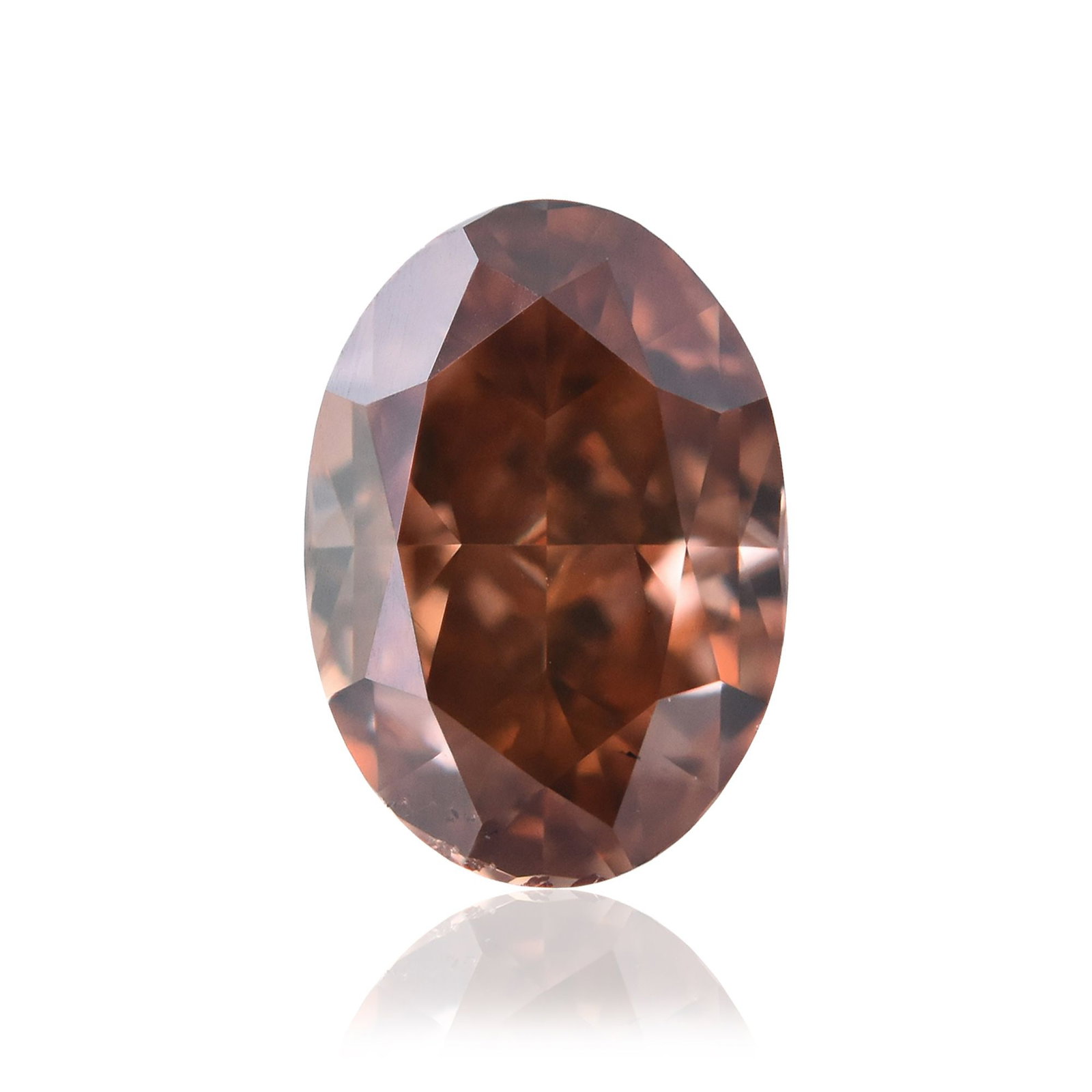 Loose Diamond - OVAL 0.62ct Fancy Deep Pink Brown VS2 (1 of 1)