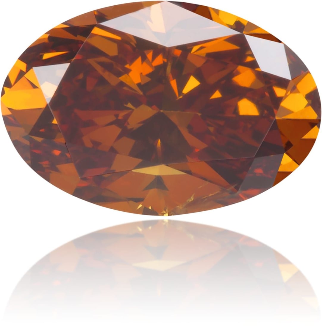 Loose Diamond - OVAL 0.82ct Fancy Deep Orange SI2: Loose Diamond - OVAL 0.82ct Fancy Deep Orange SI2 Source: Natural Shape: OVAL Carats: 0.82 Color: Fancy Deep Orange Certification: NONE Video: