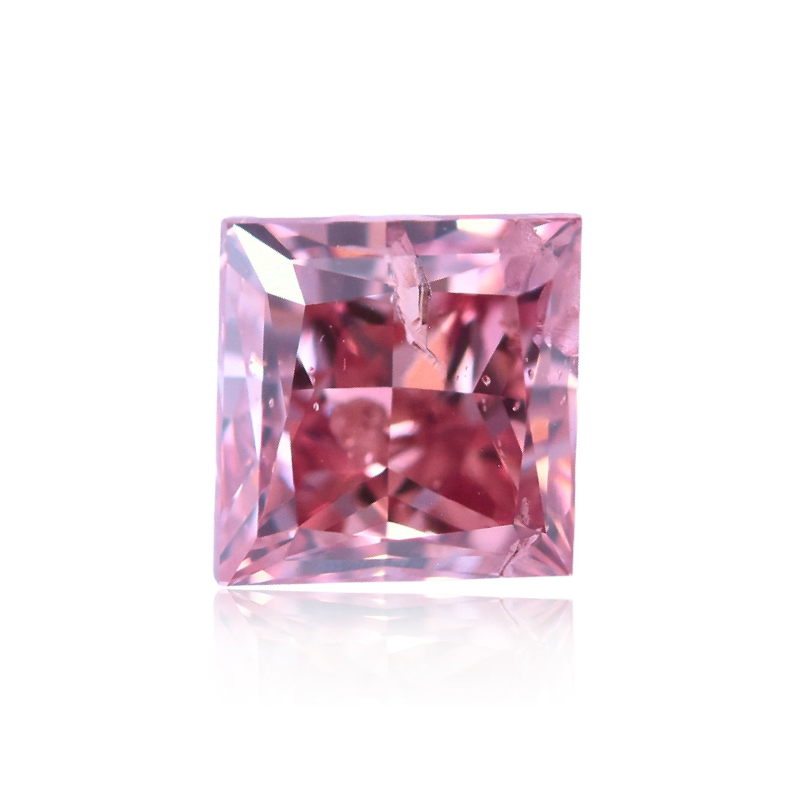 Loose Diamond - PRINCESS 1.01ct Fancy Deep Brownish Orangey Pink I2: Loose Diamond - PRINCESS 1.01ct Fancy Deep Brownish Orangey Pink I2 Source: Natural Shape: PRINCESS Carats: 1.01 Color: Fancy Deep Brownish Orangey Pink Certification: GIA Video: