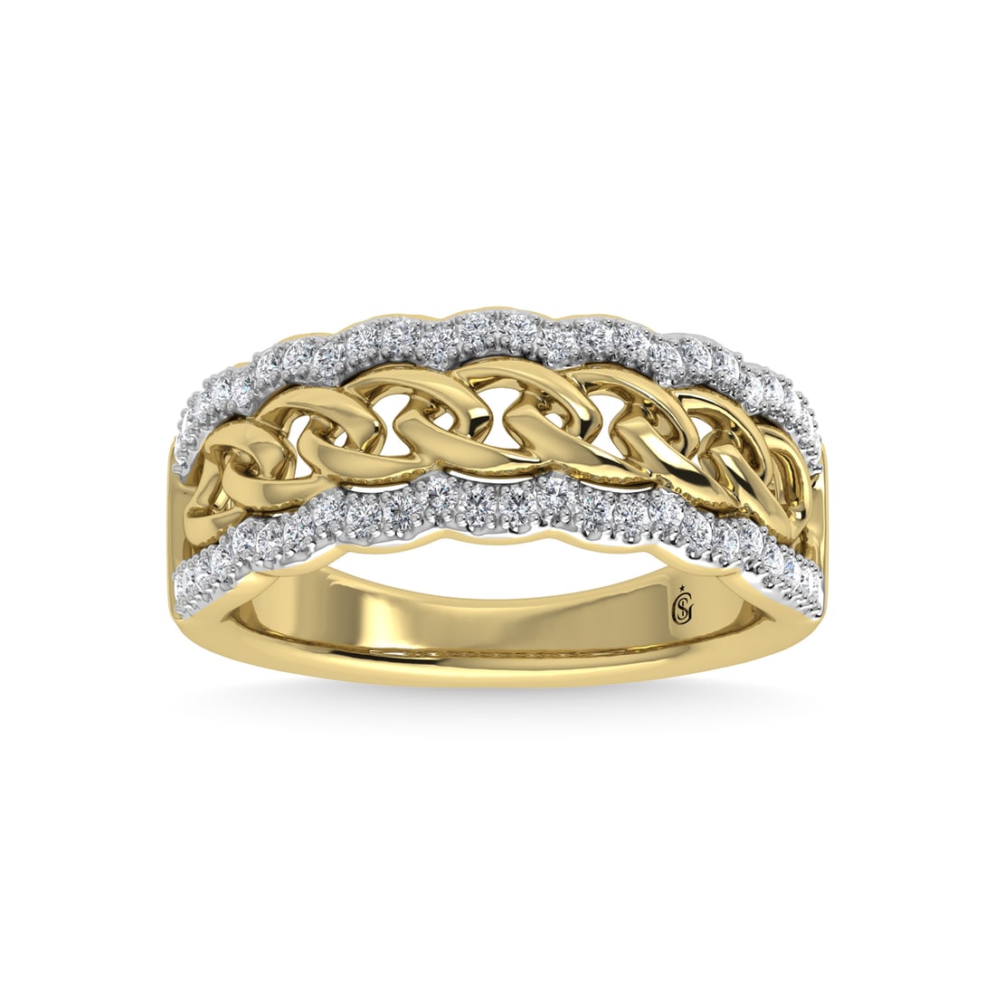 14K Yellow Gold Diamond 1/4 Ct.Tw. Fashion Ring: 14K Yellow Gold Diamond 1/4 Ct.Tw. Fashion Ring 14k Yellow Gold Stone Color: G-h Stone Clarity: I1-i2 Each ring is presented in standard size 6.5. Complimentary resizing is available between sizes 510
