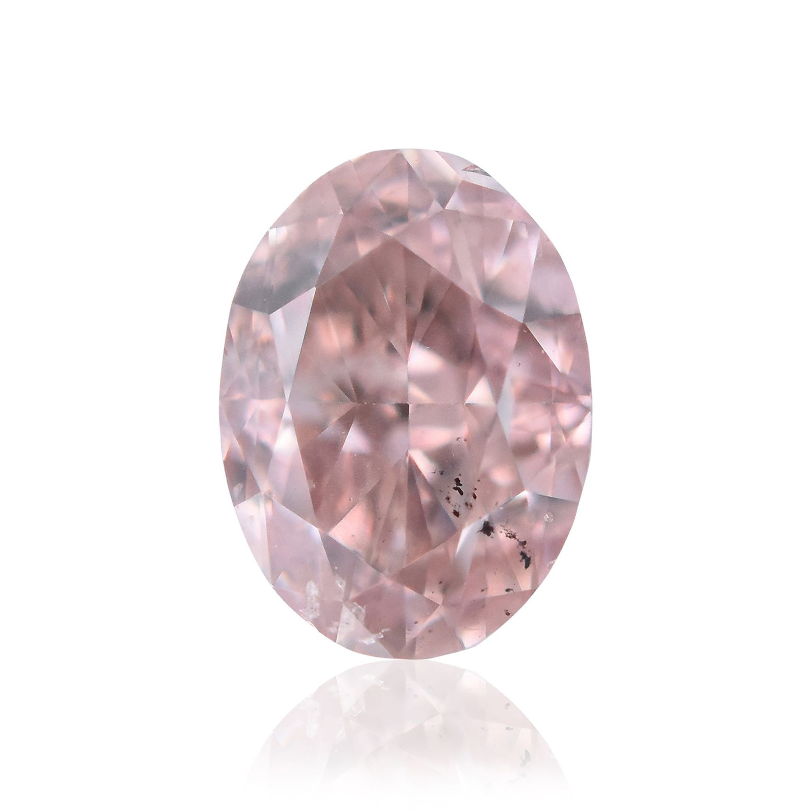 Loose Diamond - OVAL 0.32ct Fancy Orangey Pink SI2: Loose Diamond - OVAL 0.32ct Fancy Orangey Pink SI2 Source: Natural Shape: OVAL Carats: 0.32 Color: Fancy Orangey Pink Certification: GIA Video: