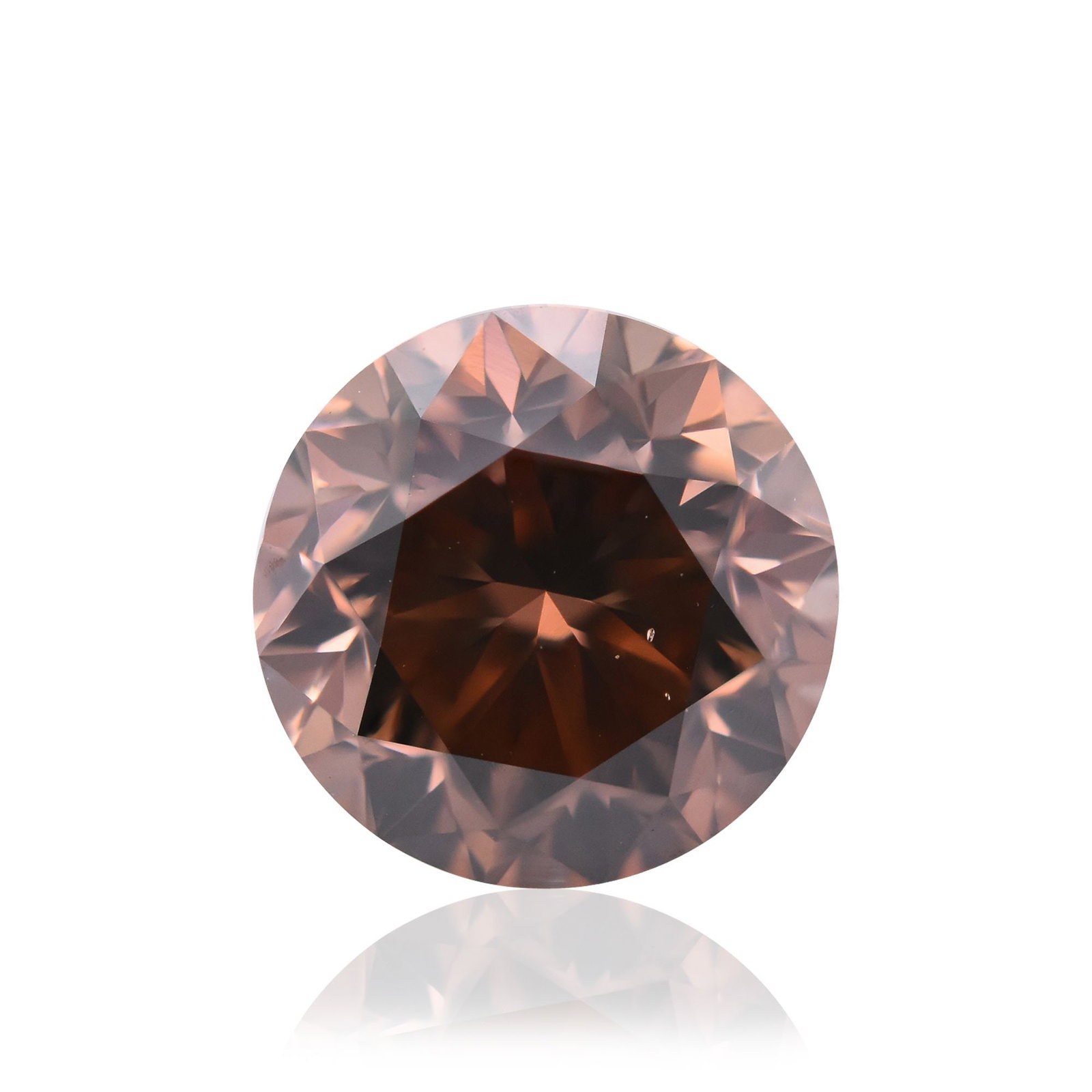 Loose Diamond - ROUND 2.0ct Fancy Deep Pink Brown VS2 (1 of 1)