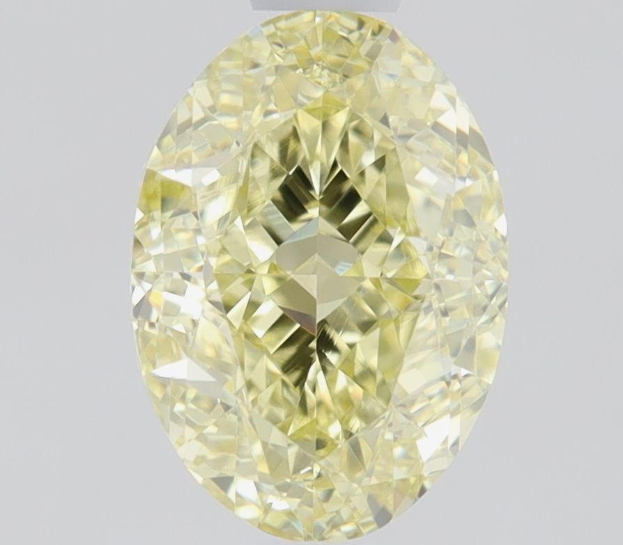 Loose Diamond - OVAL 1.0ct Fancy Light Yellow VS2: Loose Diamond - OVAL 1.0ct Fancy Light Yellow VS2 Source: Natural Shape: OVAL Carats: 1.0 Color: Fancy Light Yellow Certification: GIA Video: