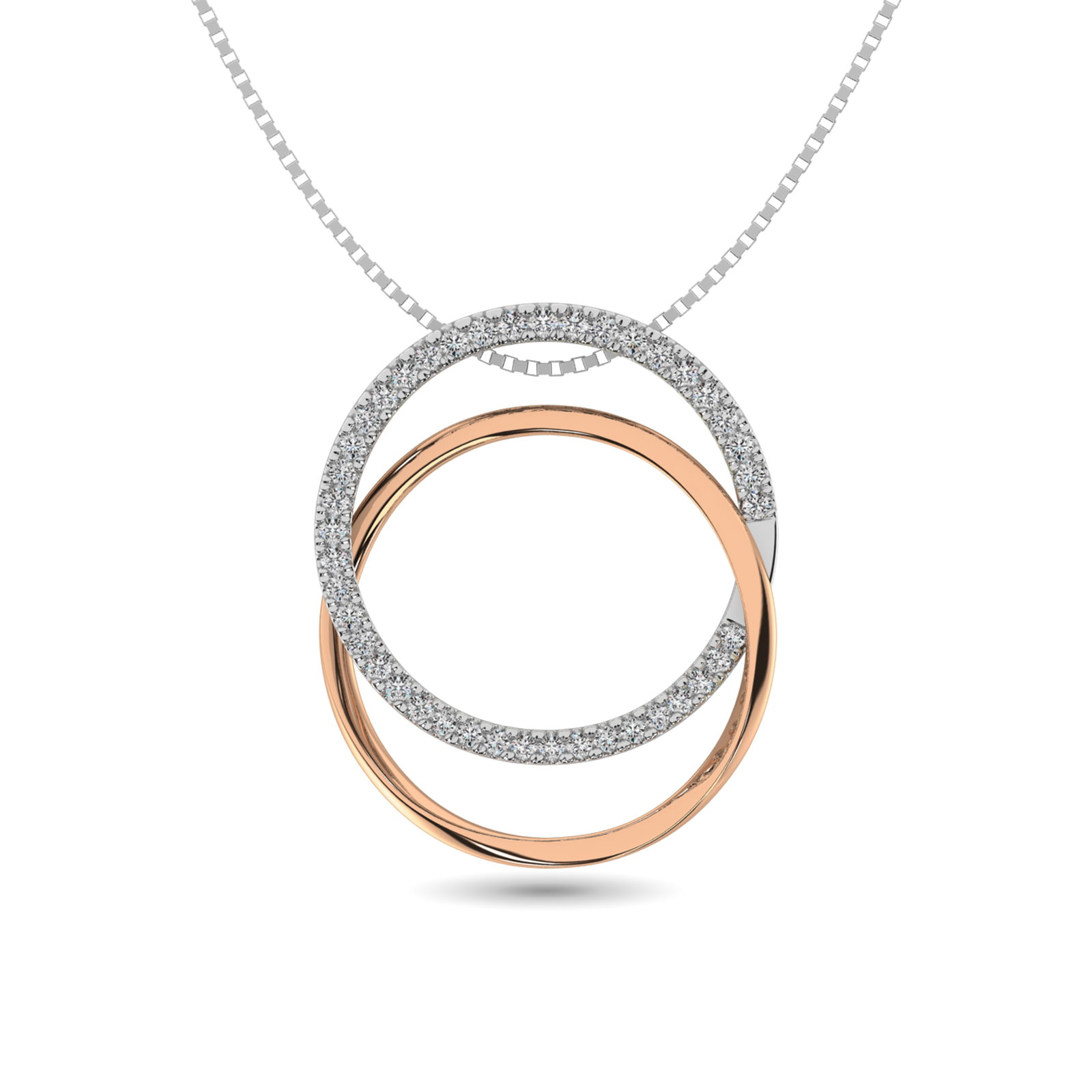 Diamond 1/6 Ct.tw Round Shape Pendant in 14K Two Tone Gold: Diamond 1/6 Ct.tw Round Shape Pendant in 14K Two Tone Gold Diamond 1/6 Ct.Tw. Round Shape Pendant in 14K Two Tone Gold 14k Two Tone Stone Color: G-h Stone Clarity: I1 Unless otherwise specified, penda