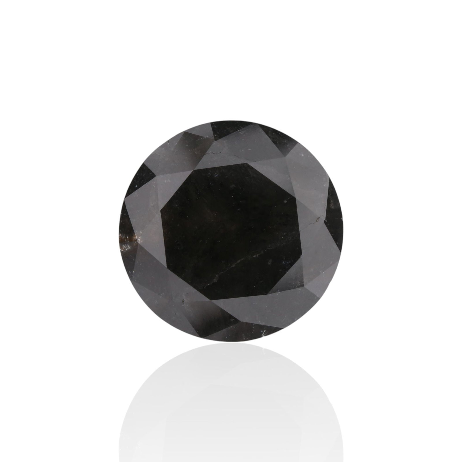 Loose Diamond - ROUND 6.2ct Fancy Black VVS2: Loose Diamond - ROUND 6.2ct Fancy Black VVS2 Source: Natural Shape: ROUND Carats: 6.2 Color: Fancy Black Certification: GIA Video: