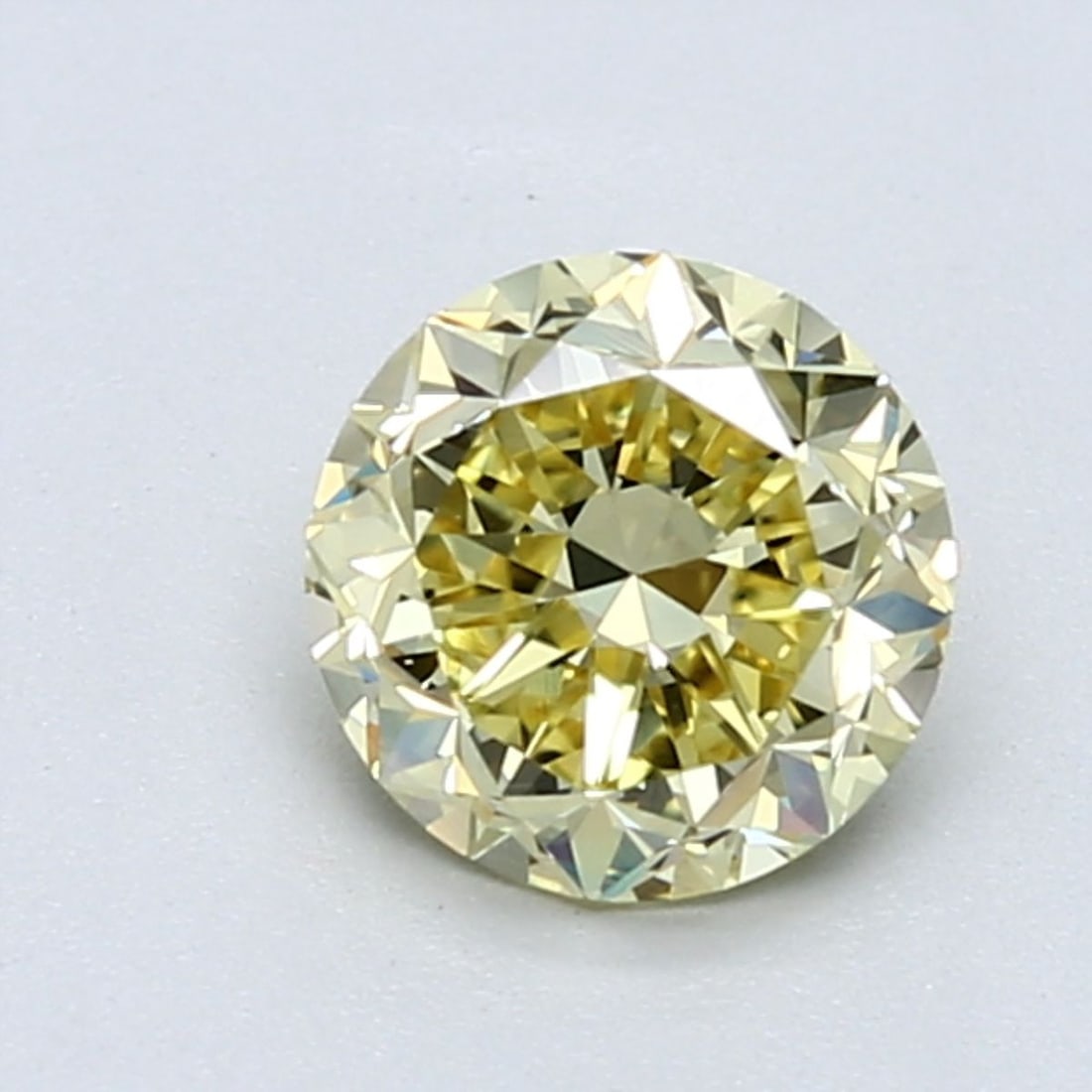 Loose Diamond - ROUND 1.13ct Fancy Yellow VVS2: Loose Diamond - ROUND 1.13ct Fancy Yellow VVS2 Source: Natural Shape: ROUND Carats: 1.13 Color: Fancy Yellow Certification: GIA Video: Video Link PLEASE NOTE: Framed, Large, or heavy items do not