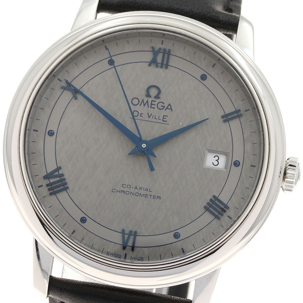 OMEGA De Ville Prestige 424.13.40.20.06.002 Automatic Men's Watch: OMEGA De Ville Prestige 424.13.40.20.06.002 Automatic Men's Watch Omega De Ville Prestige wristwatch with automatic movement and date function. This men's model features a gray dial in a stainless ste