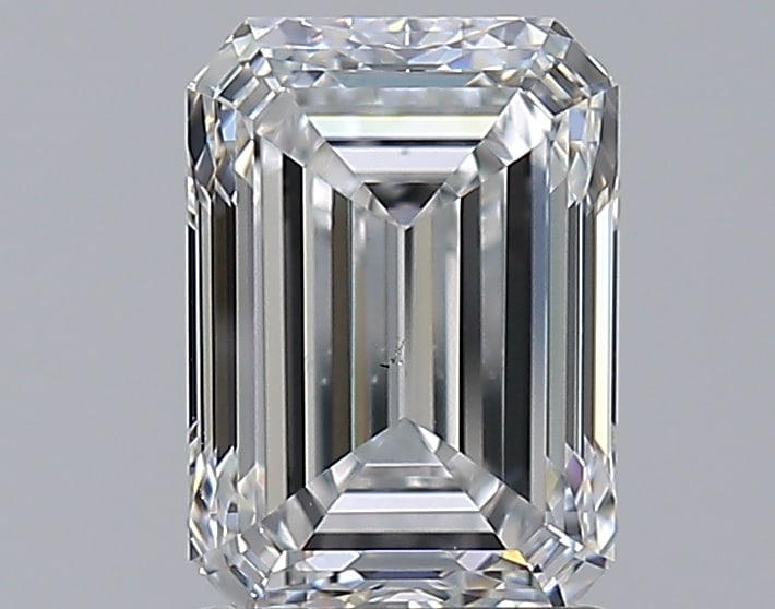 Loose Diamond - EMERALD 2.01ct E VS2: Loose Diamond - EMERALD 2.01ct E VS2 Source: Natural Mined Diamond Shape: EMERALD Carats: 2.01 Color: E Clarity: VS2 Certification: GIA Condition: Pre-Owned PLEASE NOTE: Framed, Large, or heavy items 
