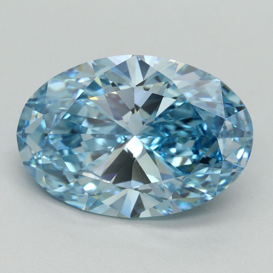 Loose Diamond - OVAL 6.26ct Fancy Vivid Blue VS1: Loose Diamond - OVAL 6.26ct Fancy Vivid Blue VS1 Source: This is a real non-mined Diamond that has been grown in a lab Shape: OVAL Carats: 6.26 Color: Fancy Vivid Blue Certification: IGI Video: