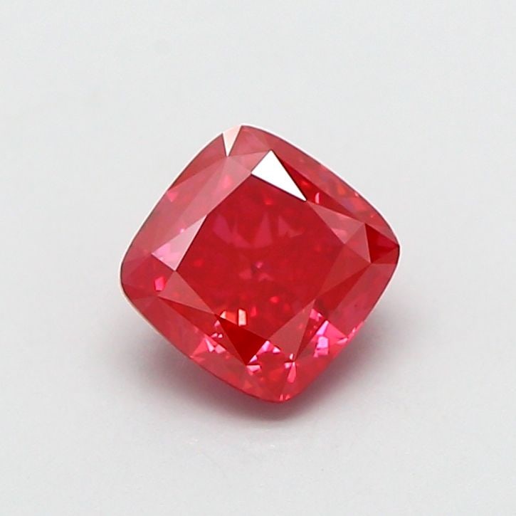 Loose Diamond - CUSHION MODIFIED 1.02ct Fancy Vivid Red VS1: Loose Diamond - CUSHION MODIFIED 1.02ct Fancy Vivid Red VS1 Source: This is a real non-mined Diamond that has been grown in a lab Shape: CUSHION MODIFIED Carats: 1.02 Color: Fancy Vivid Red Certificat