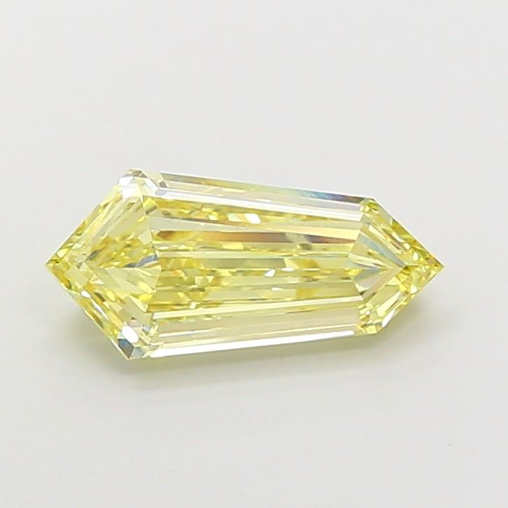 Loose Diamond - HEXAGONAL 4.01ct Fancy Yellow VVS2: Loose Diamond - HEXAGONAL 4.01ct Fancy Yellow VVS2 Source: This is a real non-mined Diamond that has been grown in a lab Shape: HEXAGONAL Carats: 4.01 Color: Fancy Yellow Certification: IGI Video: