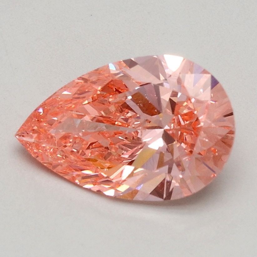 Loose Diamond - PEAR 0.99ct Fancy Vivid Pink SI1: Loose Diamond - PEAR 0.99ct Fancy Vivid Pink SI1 Source: This is a real non-mined Diamond that has been grown in a lab Shape: PEAR Carats: 0.99 Color: Fancy Vivid Pink Certification: IGI Video: