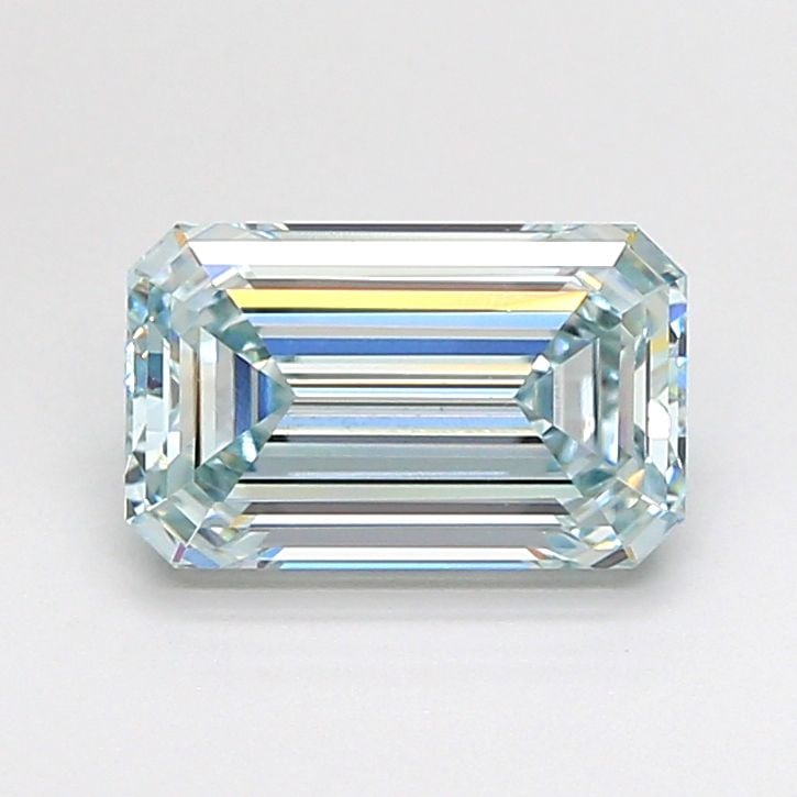 Loose Diamond - EMERALD 2.04ct Fancy Blueish Green VS1: Loose Diamond - EMERALD 2.04ct Fancy Blueish Green VS1 Source: This is a real non-mined Diamond that has been grown in a lab Shape: EMERALD Carats: 2.04 Color: Fancy Blueish Green Certification: IGI V