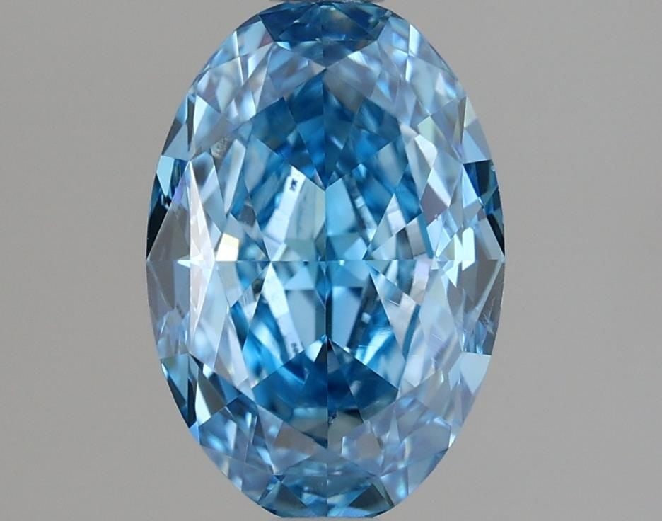 Loose Diamond - OVAL 1.65ct Fancy Vivid Blue VS2: Loose Diamond - OVAL 1.65ct Fancy Vivid Blue VS2 Source: This is a real non-mined Diamond that has been grown in a lab Shape: OVAL Carats: 1.65 Color: Fancy Vivid Blue Certification: IGI Video: