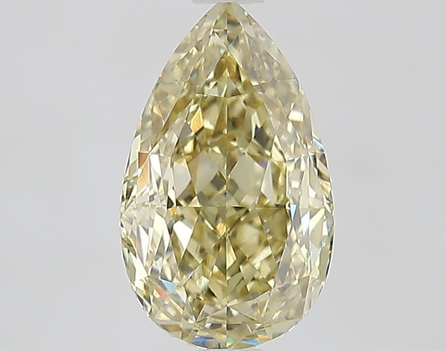 Loose Diamond - PEAR 2.45ct Fancy Yellow VS1: Loose Diamond - PEAR 2.45ct Fancy Yellow VS1 Source: This is a real non-mined Diamond that has been grown in a lab Shape: PEAR Carats: 2.45 Color: Fancy Yellow Certification: IGI Video: