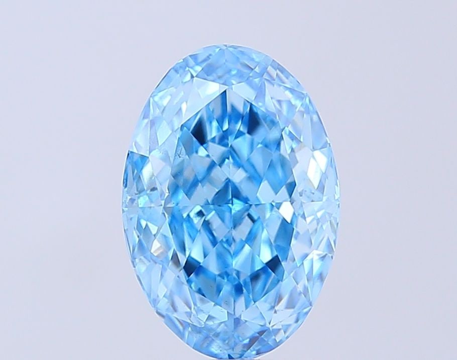 Loose Diamond - OVAL 3.16ct Fancy Vivid Blue VS2: Loose Diamond - OVAL 3.16ct Fancy Vivid Blue VS2 Source: This is a real non-mined Diamond that has been grown in a lab Shape: OVAL Carats: 3.16 Color: Fancy Vivid Blue Certification: IGI Video: