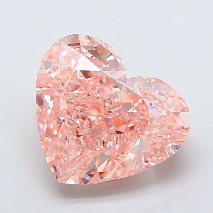 Loose Diamond - HEART 5.08ct Fancy Intense Pink VS1: Loose Diamond - HEART 5.08ct Fancy Intense Pink VS1 Source: This is a real non-mined Diamond that has been grown in a lab Shape: HEART Carats: 5.08 Color: Fancy Intense Pink Certification: IGI Video: