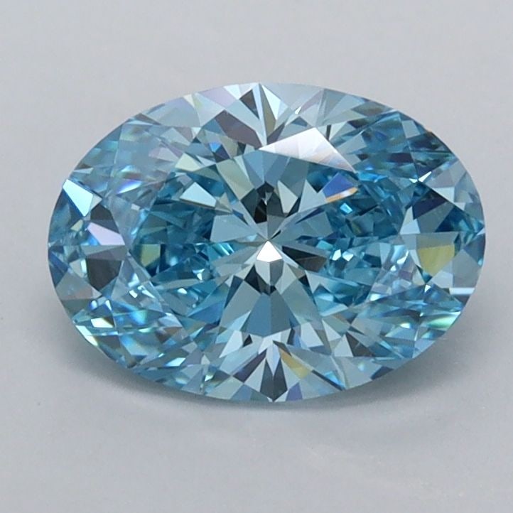Loose Diamond - OVAL 1.24ct Fancy Vivid Blue VVS1: Loose Diamond - OVAL 1.24ct Fancy Vivid Blue VVS1 Source: This is a real non-mined Diamond that has been grown in a lab Shape: OVAL Carats: 1.24 Color: Fancy Vivid Blue Certification: IGI Video: