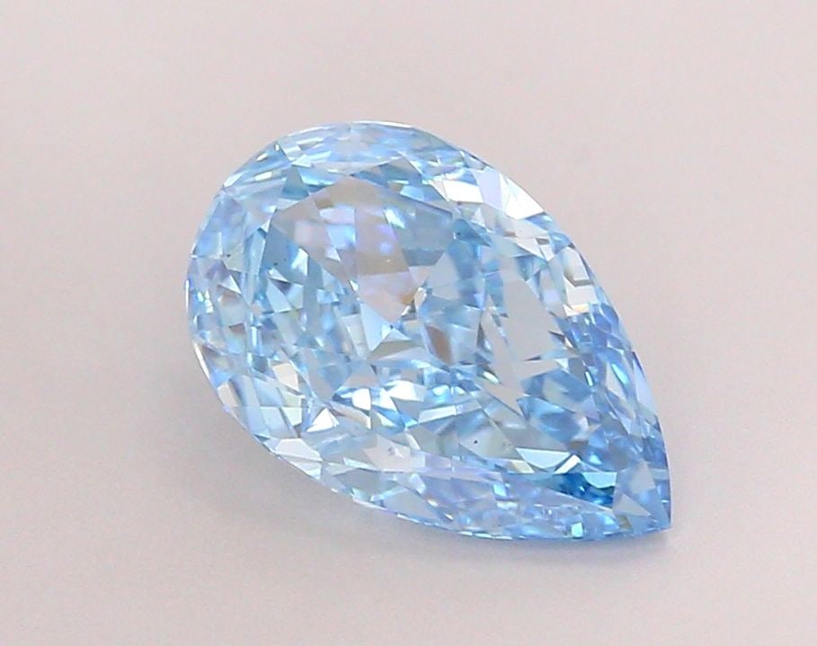 Loose Diamond - PEAR 2.19ct Fancy Vivid Blue VS1: Loose Diamond - PEAR 2.19ct Fancy Vivid Blue VS1 Source: This is a real non-mined Diamond that has been grown in a lab Shape: PEAR Carats: 2.19 Color: Fancy Vivid Blue Certification: IGI Video: