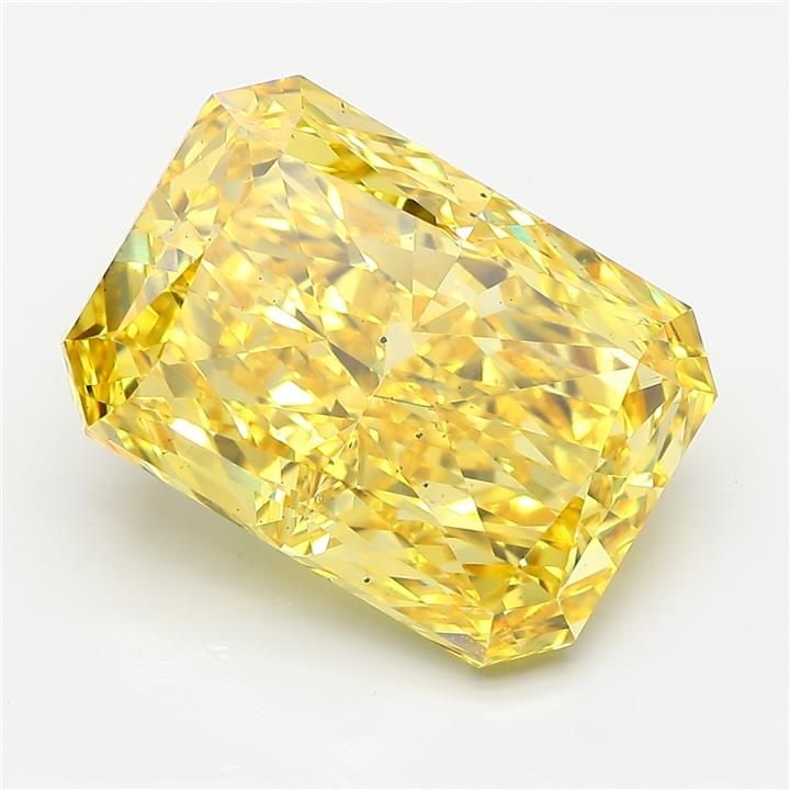 Loose Diamond - RADIANT 12.79ct Fancy Vivid Yellow VS2: Loose Diamond - RADIANT 12.79ct Fancy Vivid Yellow VS2 Source: This is a real non-mined Diamond that has been grown in a lab Shape: RADIANT Carats: 12.79 Color: Fancy Vivid Yellow Certification: IGI V