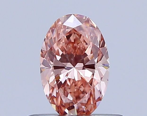 Loose Diamond - OVAL 0.43ct Fancy Light Orangey Pink VS1: Loose Diamond - OVAL 0.43ct Fancy Light Orangey Pink VS1 Source: This is a real non-mined Diamond that has been grown in a lab Shape: OVAL Carats: 0.43 Color: Fancy Light Orangey Pink Certification: N